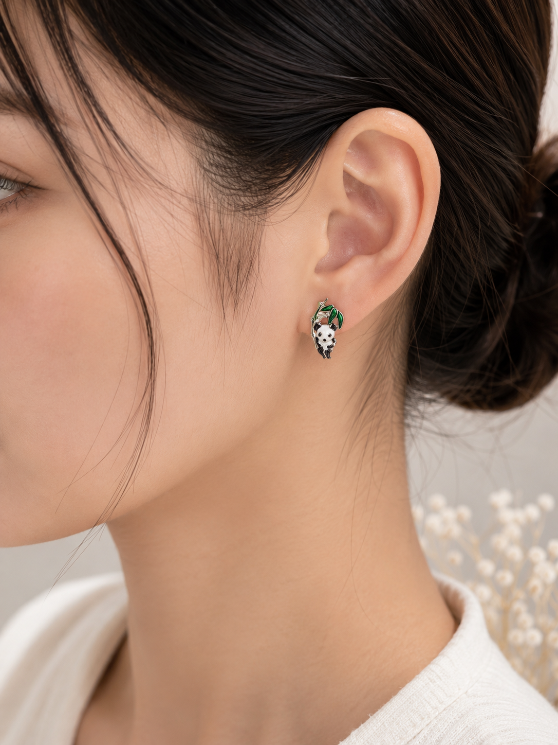 ZEN PANDA EARRINGS STUDS
