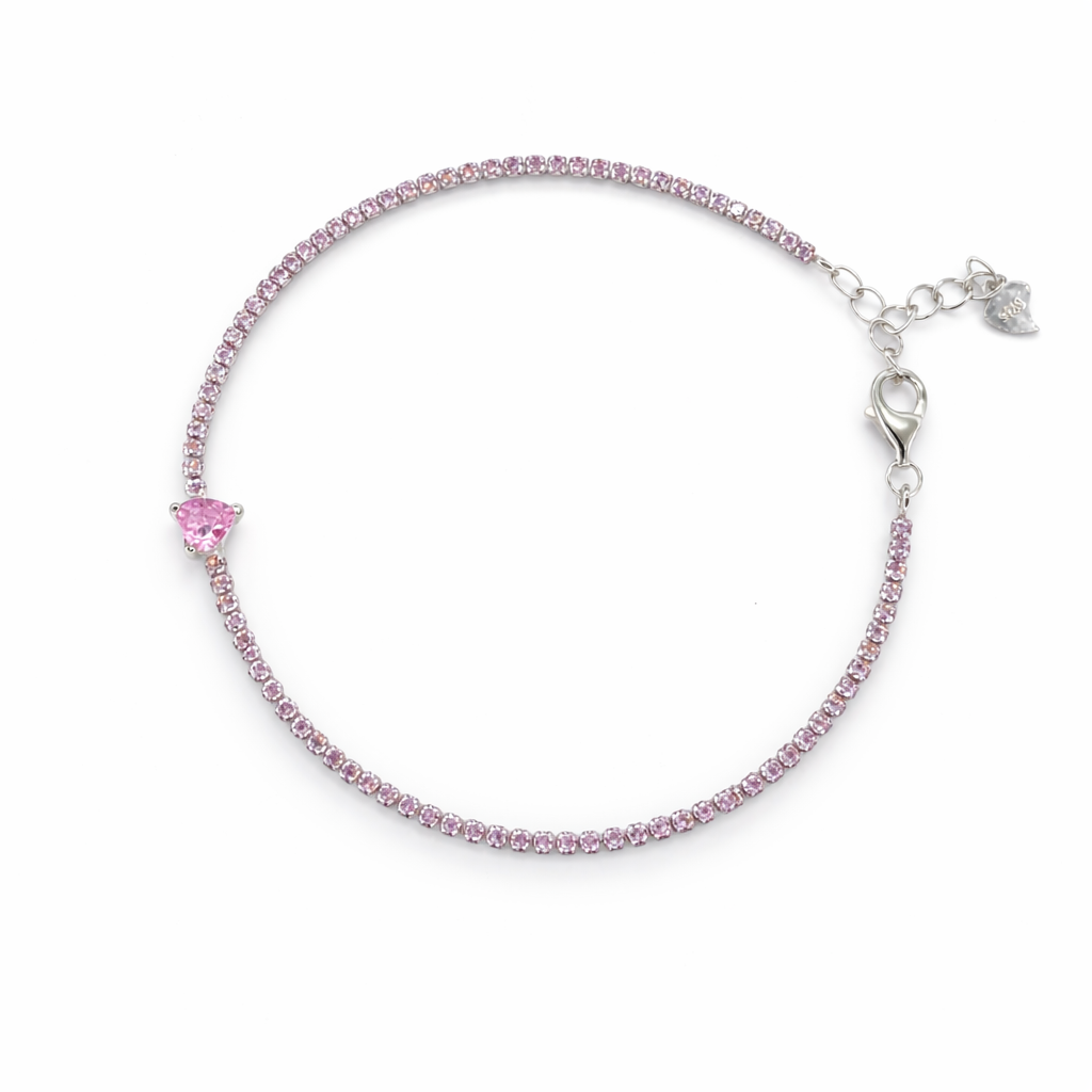 BLUSH HEART BRACLET