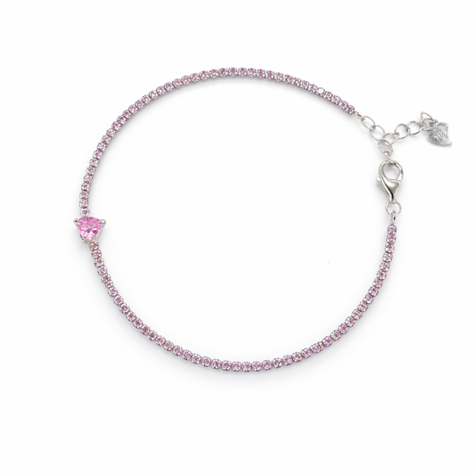 BLUSH HEART BRACLET