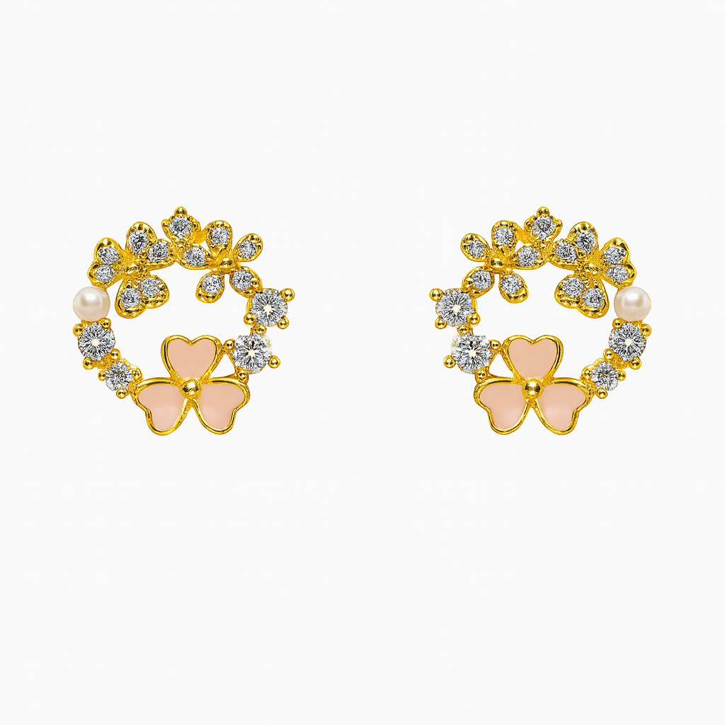 Pearl Petal Studs