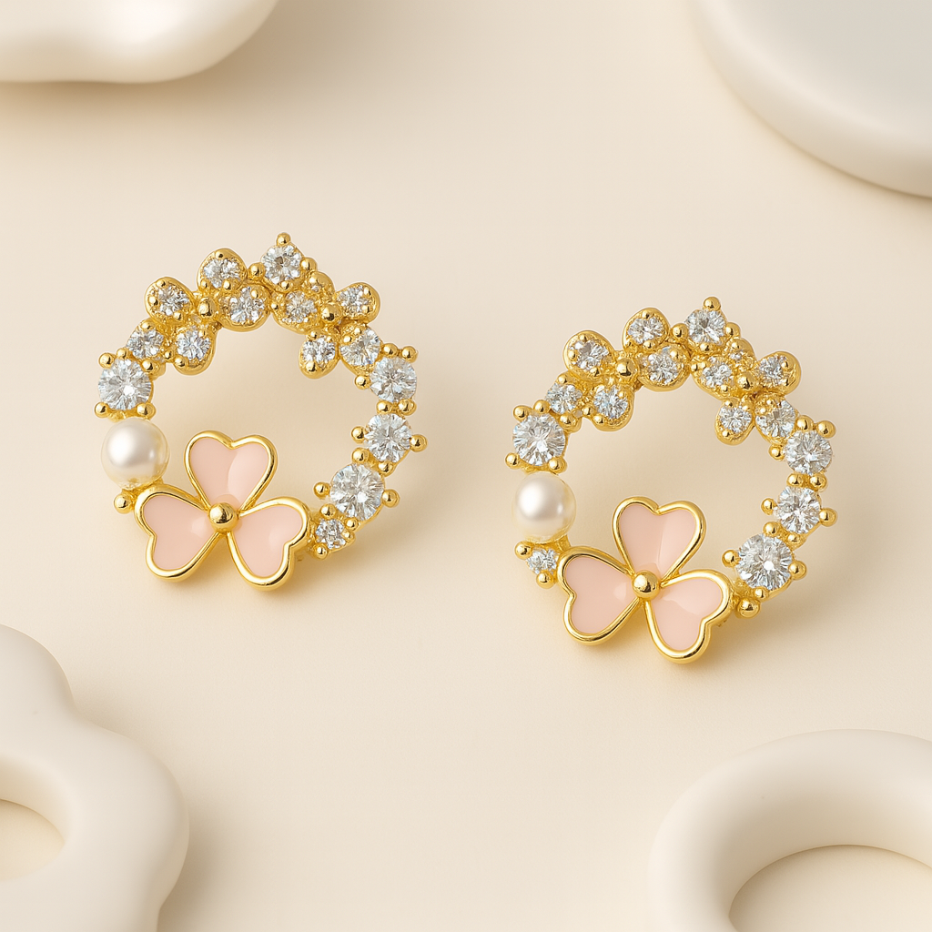 Pearl Petal Studs