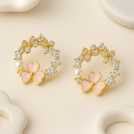 Pearl Petal Studs