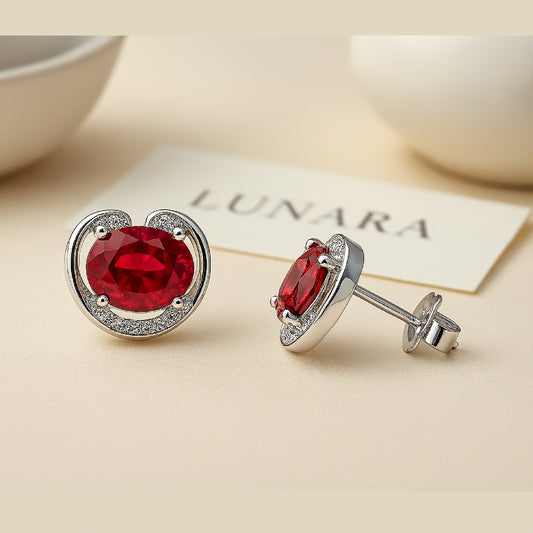 Ruby Embrace Studs