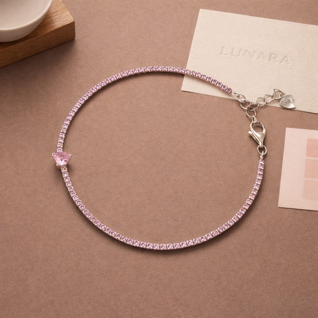 BLUSH HEART BRACLET